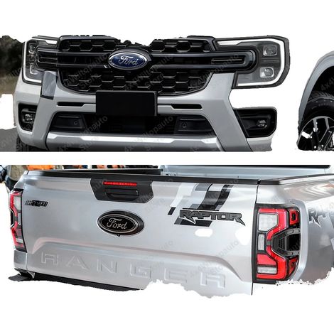 Couvercles de phares et de feux arrière, noir mat, conçus pour Ford Ranger 2023+, compatibles avec Wildtrak, compatibles avec XLT, compatibles avec Sport (1/5)