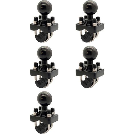 Doppelte U-Bolzen-Lenkerhalterung für Motorräder/Fahrräder (5 Stück) mit 3,8 cm (1,5 Zoll) Kugelgelenk für GoPro-, Garmin- und Sony-Kameras. (1/5)