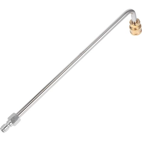 Rallonge Courbée pour Nettoyeur Haute Pression 1/4 Raccord Rapide Acier Lance Pulvérisateur de Voiture, Nettoyage des Surfaces Soubassement, Irrigation Agricole (1/5)