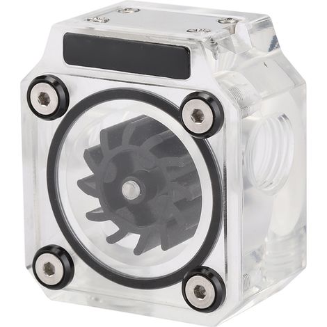 Débitmètre de refroidissement par eau, en acrylique transparent, à deux voies et 3 trous, accessoires informatiques, noir