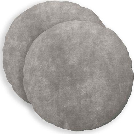 Kissen mit Kissen HEERLEN 2 Stk. Hellgrau Mikrofaser Fleece vidaXL (1/5)