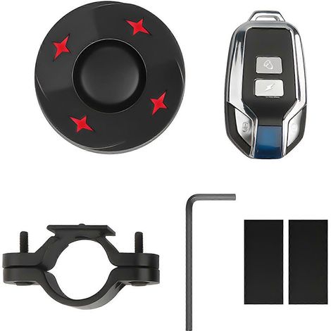 Fahrrad-Rücklicht mit Ein-Klick-Suche, einstellbar, empfindlicher USB-Anschluss, Alarm, UV-Schutz, Material: PC, mit Fernbedienung (1/5)