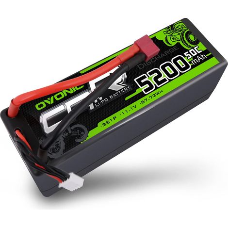 3S Lipo Batterie 50C 5200mAh 11.1V Lipo Batterie Hardcase avec Dean Style T Connecteur pour 1/8 ou 1/10 RC Voiture RC Avion RC Hélicoptère RC Bateau (1/5)