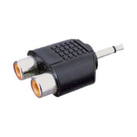 Adattatore stereo da 3,5 mm a doppia femmina RCA Electro Dh 13.500 8430552022649