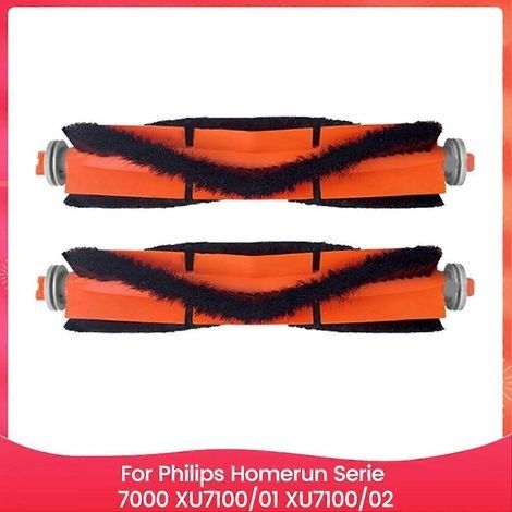 Lot de 2 brosses principales de rechange pour aspirateur Homerun série 7000 XU7100/01 XU7100/02 et spa (1/5)