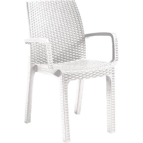 SEDIA IN POLIPROPILENE 'VERONA ARMCHAIR' bianco