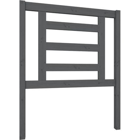 Maison Exclusive - Cabecero de cama madera maciza de pino gris 81 (1/5)