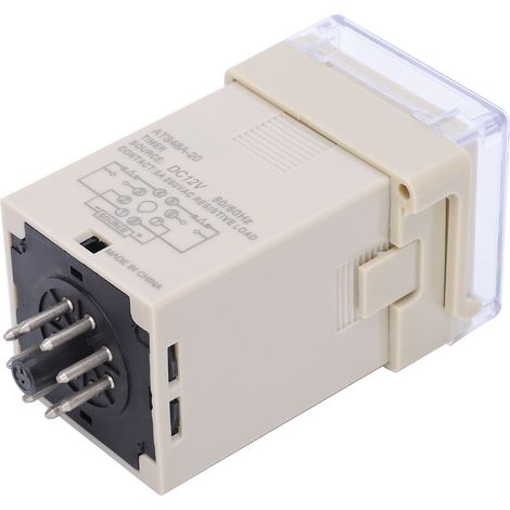 Relais temporisé avec affichage numérique LED ATS48A-20, module relais temporisé à réglage flexible, 12 V CC (1/5)