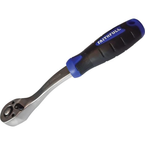 Faithfull 148014W Ratchet Handle Quick-Release 72 Teeth 1/4in Drive FAISOCRAT14N
