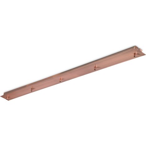 Rosone Lineare All In Metallo Rame 5 Luci