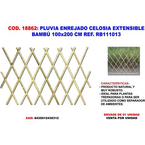 Clôture extensible en bambou 100x200 cm