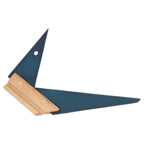 Équerre Menuisier Double Onglet 250mm Wilmart – Manche Bois & Garniture Alu
