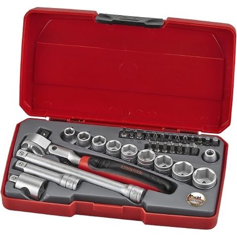 Juego de llaves de vaso, 3/8, T3834S, 34 piezas  TENGTOOLS 186901104 (1/2)