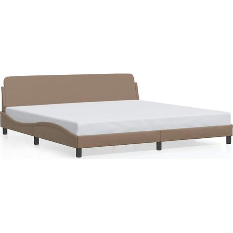 Maison Exclusive - Bettgestell "Dover" Cappuccino 200x200 cm Kuns (1/5)