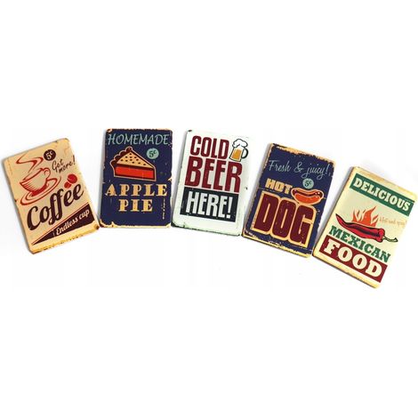 Magneti da frigo - cartone vintage con cibo messicano (1/3)