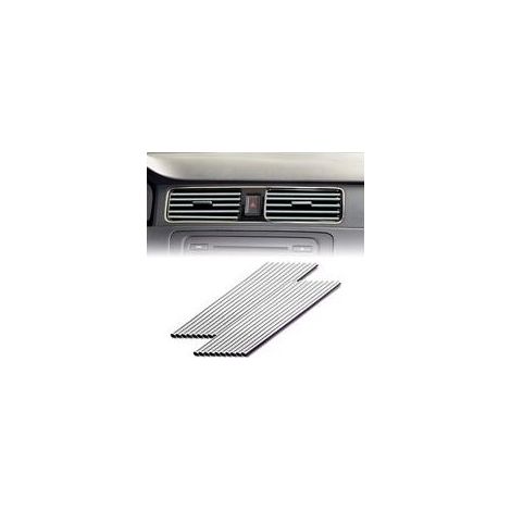 Fessure di ventilazione in PVC da 20 cm per interni di veicoli, dritte, per tutte le aree (argento) (1/5)