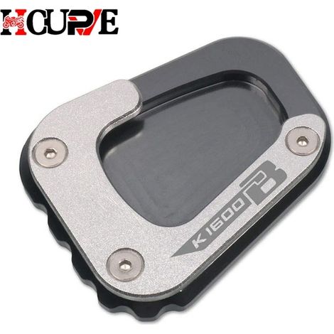 (K1600B Titanium) Extension de béquille latérale CNC compatible avec BMW K1600B, K1600GT, K1600GTL (2017-2020) maxpower (1/4)