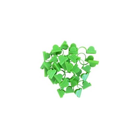 Facile à utiliser, cadre en arc, double tête, clip en plastique pour fixation de film de serre (50 pièces de 7 mm) (1/4)