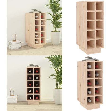 Weinregal 23x34x61 cm Massivholz Kiefer