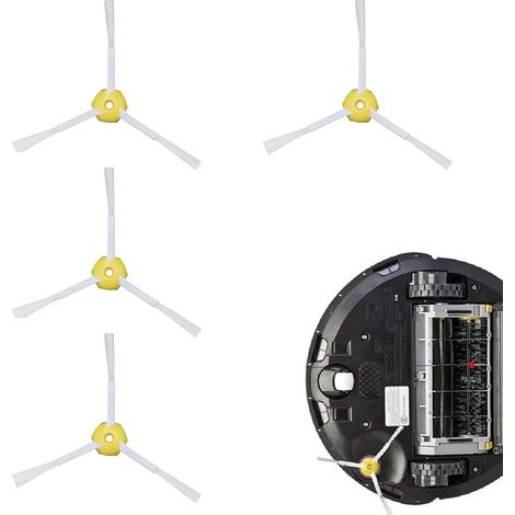 Set Di Spazzole Laterali Di Ricambio Da 4 Pezzi Per Accessori Per Aspirapolvere Robot Irobot Serie 800 900 850 860 870 871 880 890 960 980