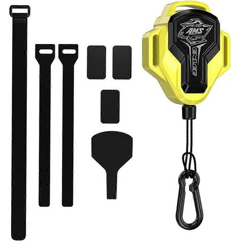 Corde de traction rétractable Enlee pour vélo avec crochet, haute tension, pour remorque VTT/VTT, jaune. (1/5)