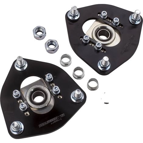Piastre di regolazione del camber, in metallo resistente, con impostazioni di camber regolabili, compatibili con Nissan S13/S14/S15, adatte a veicoli dal 1989 al 1998, con regolazioni indipendenti di  (1/5)