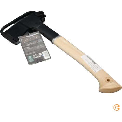 [GEBRAUCHT] B-Ware Fiskars Axt Beil Universalaxt Schwarz Fiber Comp Karbonstahl Hickoryholz 1201 G