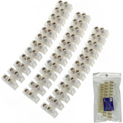 Dapetz® Electrical Connector Blocks Kit 3 Values 3A 5A 10A Terminal Block Strip 3 5 10 Amp Electric Wire Connectors Connecting for Wiring Cable Join & Secure Electrical Wiring (1/5)