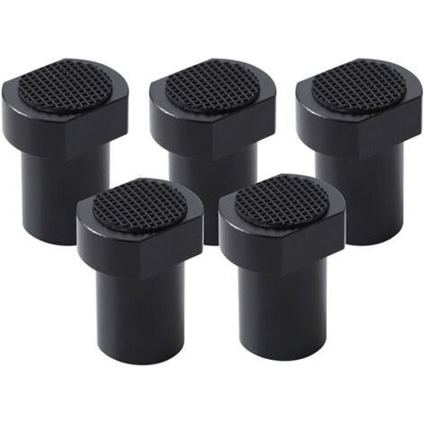 5 pièces Alliage d'Aluminium Presse Etabli pour Bench Dog Serre Joint Etabli pour Etabli Menuisier Bouchon de Positionnement de Serrage Accessoires d'Établi pour Trou de Chien de 20mm (Noir) (1/5)