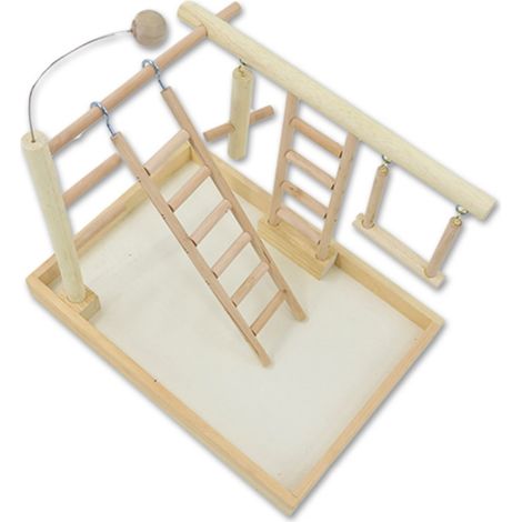 Balançoire pour oiseaux, jouet pour cage à perroquets, balançoire, échelle en bois pour parc d'attractions, support de jeu pour petits oiseaux et perroquets