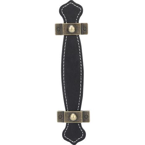 Poignées de Tiroir en Cuir, Meubles en Cuir Artificiel 6,30 X 1,50 Pouces, Poignée en Cuir, Poignées d'Armoire en Cuir pour Valise, Armoire, Placard, Porte d'Armoire (1/5)