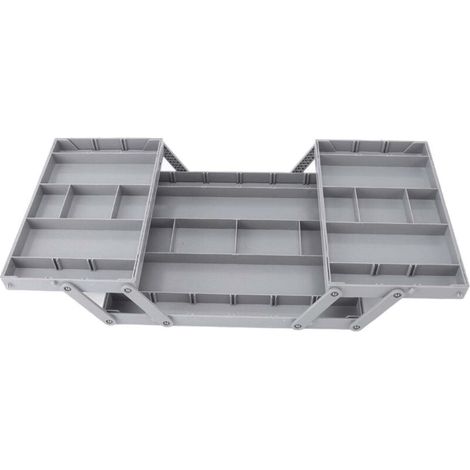 Organiseur de bureau pliable à 2 niveaux : tiroir à double rangée et plusieurs niveaux pour bijoux, cosmétiques, fournitures de bureau. Trois couches. (1/5)