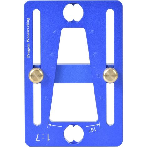Gabarit de traçage pour queues d'aronde, outil de menuiserie pour assemblages bois précis. (1/5)