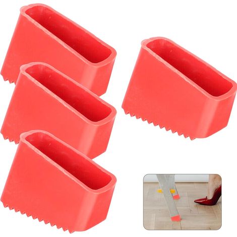 4 Pièces Embout Escabeau Couvre Pieds D'échelle de Rechange en Caoutchouc pour Échelle Patins échelle Antidérapant Pieds en Caoutchouc Tapis de Pied Coussin de Protection D'échelle Extension (1/5)