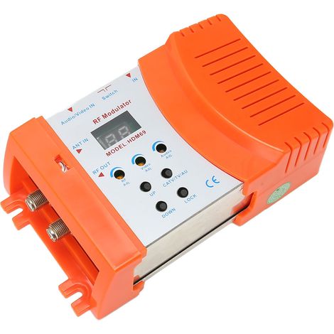 Modulateur HDMI vers RF PAL/NTSC avec convertisseur AV, pour diffusion TV domestique, alimentation 90‑240V UE. (1/5)