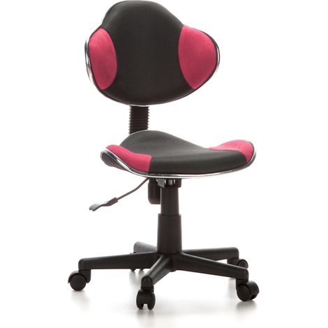 Kinderschreibtischstuhl / Kinderstuhl KIDDY GTI-2 Stoff grau / pink hjh OFFICE