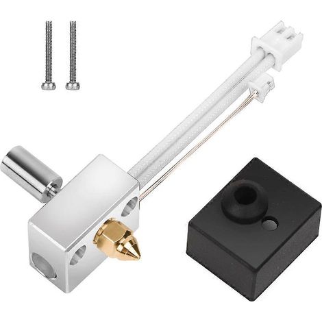 S1 Spirit Heizblock-Kit Hotend 24V 40W für Ender-3 S1 CR-10 Smart Pro 3D-Drucker mit Sprite Extruder A (SilberA)