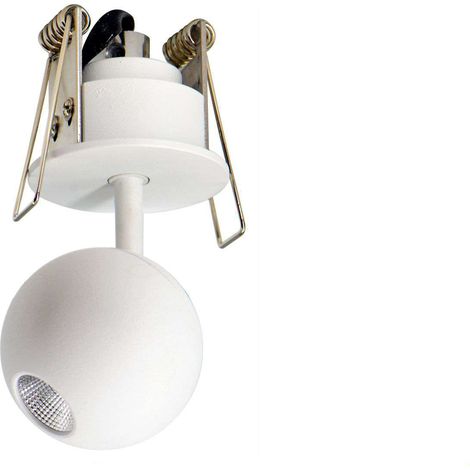 Spot encastré LED 4,5 W Beneito & Faure Mini Bora, faisceau 38°, 2700 K, blanc mat, orientable - Beneito & Faure