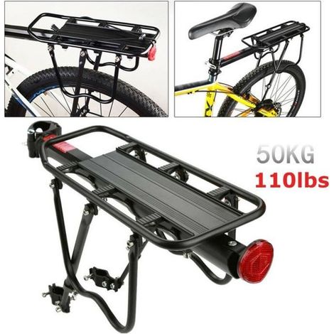 Porte-Bagages vélo - Capacité de 50 kg - réglable - facile à installer - noir - MINGMEI (1/4)