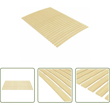 vidaXL Sommier pliable - Latte de rechange pour sommier avec 24 lattes 120 x 200 cm (1/5)