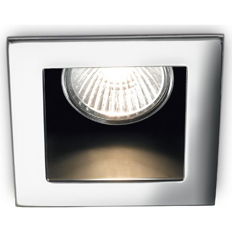 Faretto Incasso Moderno Funky Metallo Cromo 1 Luce Gu10 (1/2)