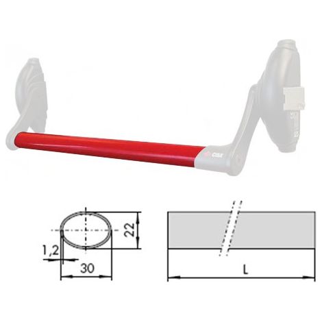 BARRA ANTIP. SOBR. 90CM SERIE 59600 CISA RO 107007130 1.0700