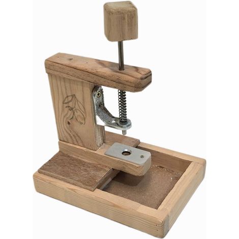 Máquina sacadora de huesos de aceitunas de madera 20x14 cm