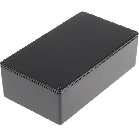 Boîtier RS PRO en Fonte d'aluminium, 120 x 65.5 x 39.75mm, Noir IP54, Blindé ( Prix pour 1 ) (1/3)