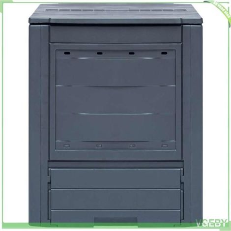 Composteurs de jardin - FAFEICY - 278920 - Gris - 60x60x73 cm - Lot 3 x 260 L (1/5)