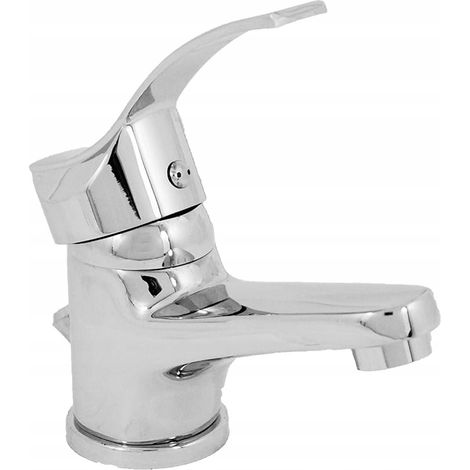 Robinet de lavabo sur pied chromé Argo avec bouchon (1/2)