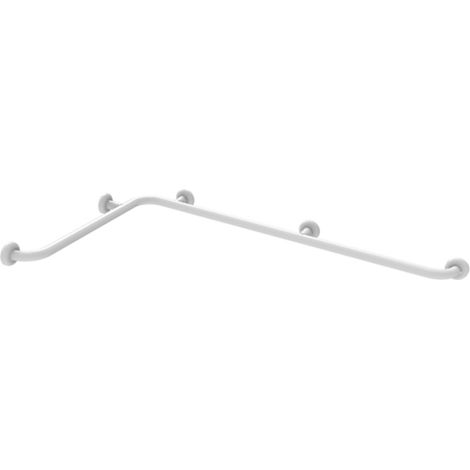Angolare di sicurezza di 120x70 in acciaio inox, rivestito in nylon, bianco (1/3)