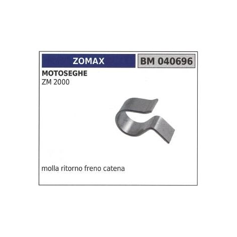 Molla ritorno freno catena ZOMAX per motosega ZM 2000 040696