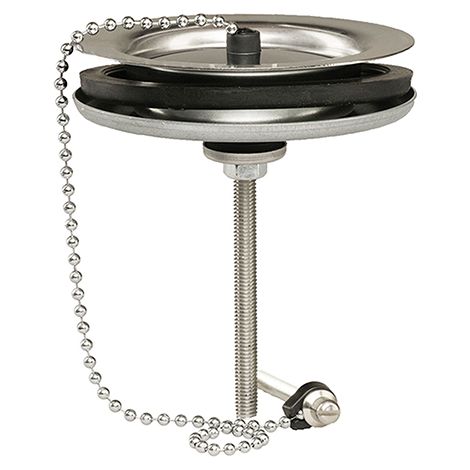 Edouard Rousseau – Bonde de lavabo inox à plateau amovible – Installation rapide – Évacuation efficace – Compatible éviers de cuisine (1/2)