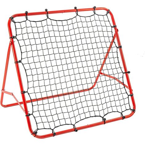 Trintion Fußball Rebound Netz Kinder und Jugendliche Tragbares Prellwand Verstellbar Fußballtor Kicker für Fußball Training 100 x 100cm (1/5)